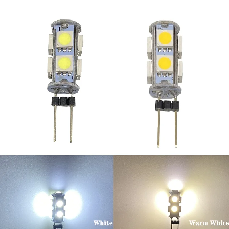 

10 шт., светодиодные лампы G4 12 в 5050 9smd 13smd 9 13 Smd для освещения дома