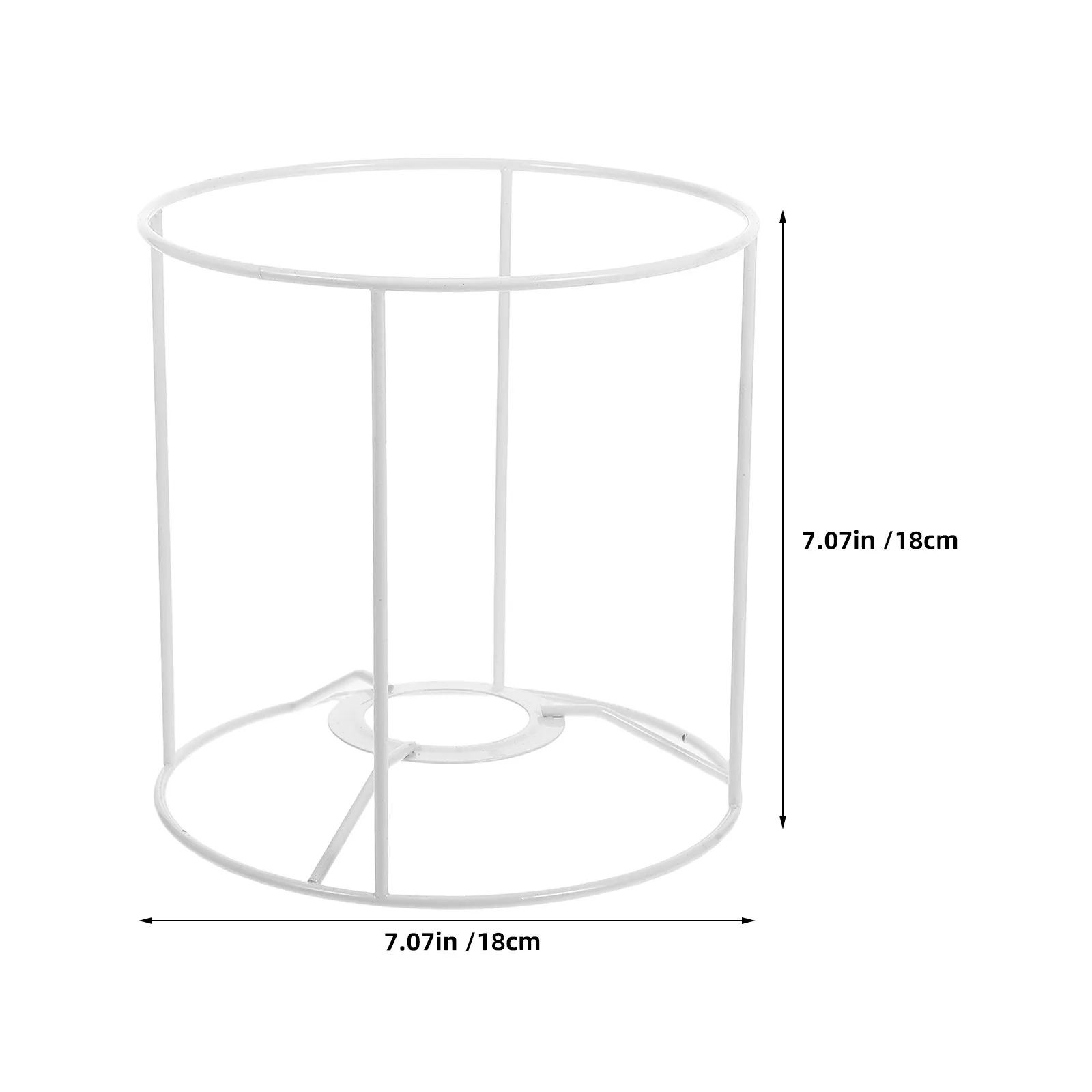 Metal Lampshade Frame E27 Iron Wire Lamp Shade Cage Bracket for DIY Pendant Table Desk Ceiling Light 18x18x18cm Rustic Wire