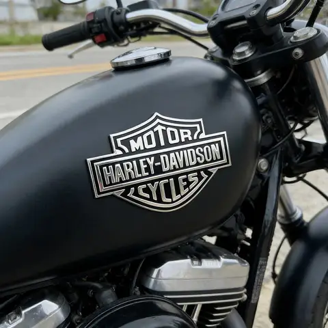 Aluminium Harley Davidson Tank Emblem Motorcycle Sticker Logo Decal
