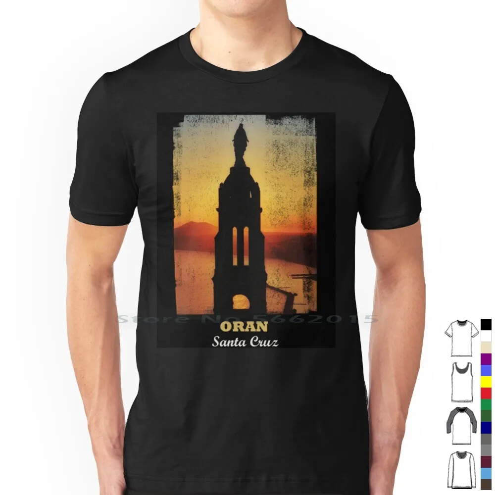 Oran T Shirt 100% Cotton Oran Algerie Algeria Photographie Chapelle Wahran Dz Marie Short Long Sleeve Tee Top