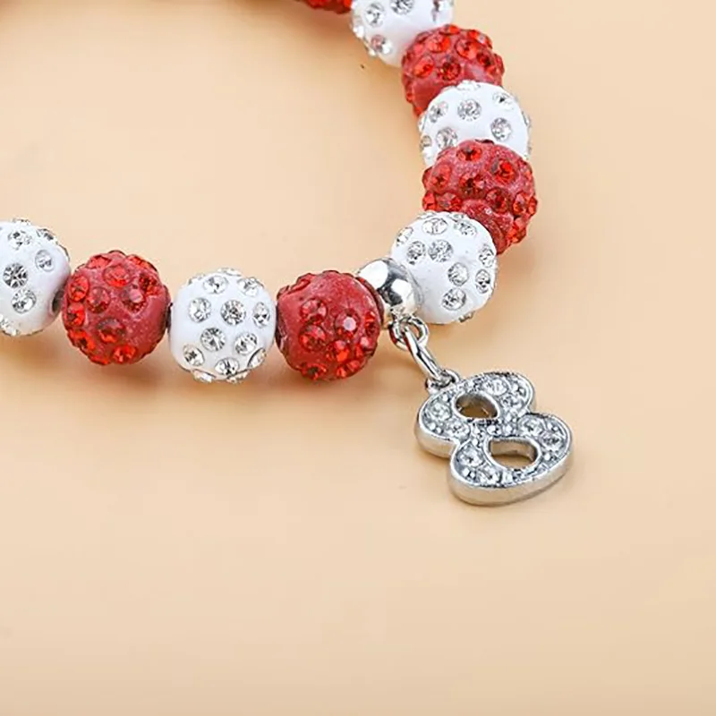 Shambhala full diamond 10mm clay beads elastic line micro-inlaid zircon digital women's bracelet