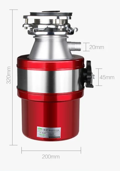 

Jingbang Waste Processor, Household Kitchen Sink, Sewer, Kitchen Leftover, Food Grinder, Air Switch Garbage Disposal