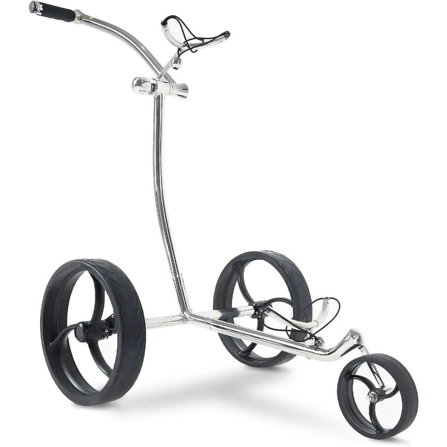 

Ручная тележка для гольфа Terra, 3-колесная сверхлегкая ультратонкая рама из нержавеющей стали, зеленая, полностью доступная, с транспортировочной сумкой