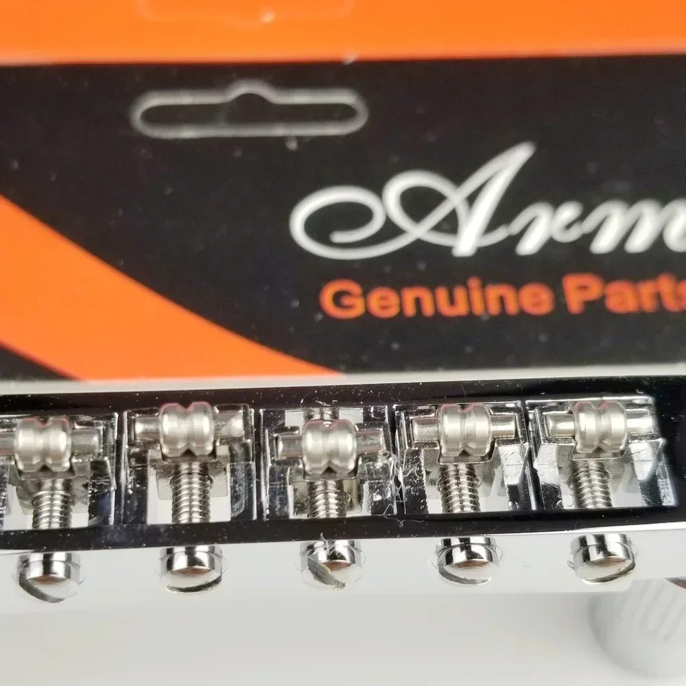H X Shop Store-1 Set Tune-O-Matic Roller Saddle Bridge LP SG جسر الجيتار الكهربائي ( # 0678 ) صنع في كوريا