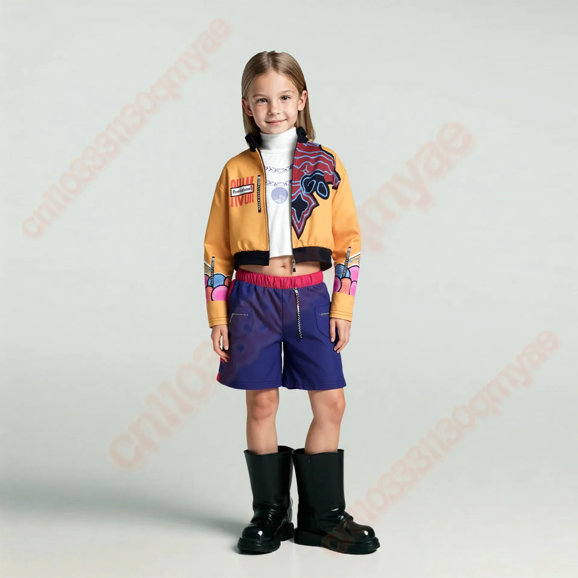 

2025 NEW Kpop Demon Hunters Rumi Cosplay Costume Disguise for kids Coat Halloween Carnival Suit