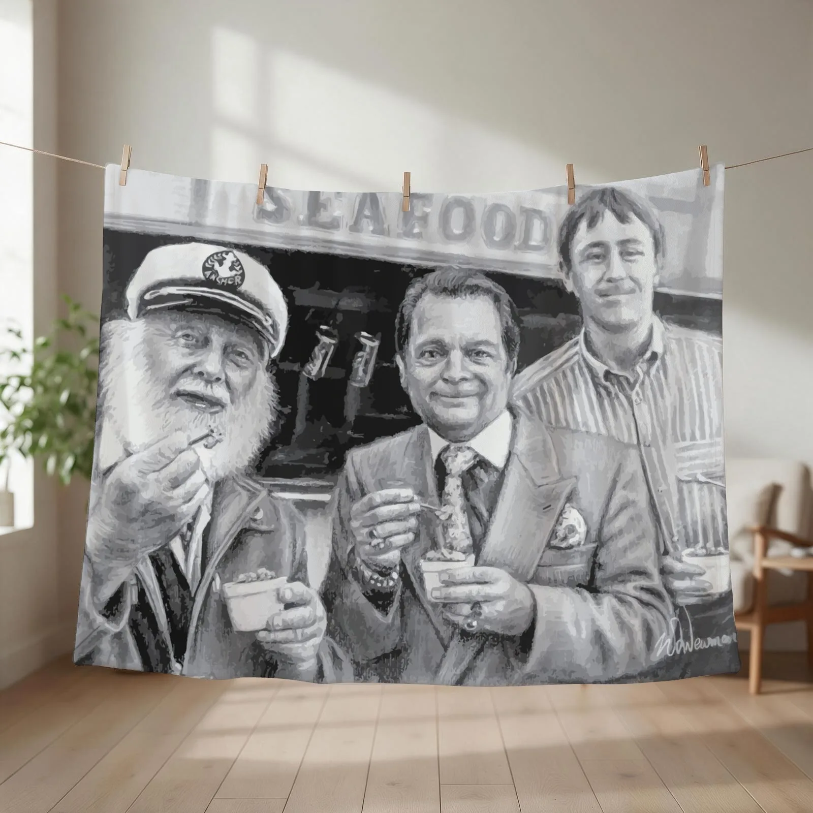 Jolly Boys Outing Throw Blanket couch cozy soft plush fuzzy picnic outdoor blanket