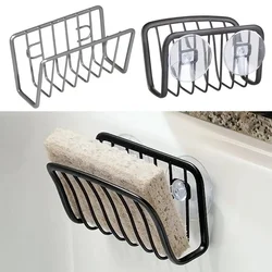 Sponge Holder For Kitchen Sink, Stainless Steel Suction Cup Sponge Caddy Kitchen Supplies Wall Mounted Sink Kitchen Organizer