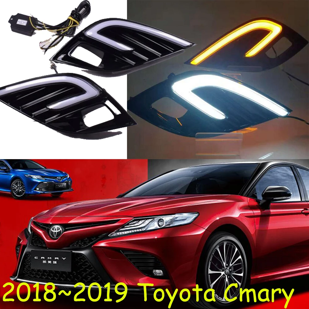 Car Bumper lamp for Camry DRL 2018~2019year,car accessories,camry daytime light,CHR,wish,Kluger Prius,camry fog light