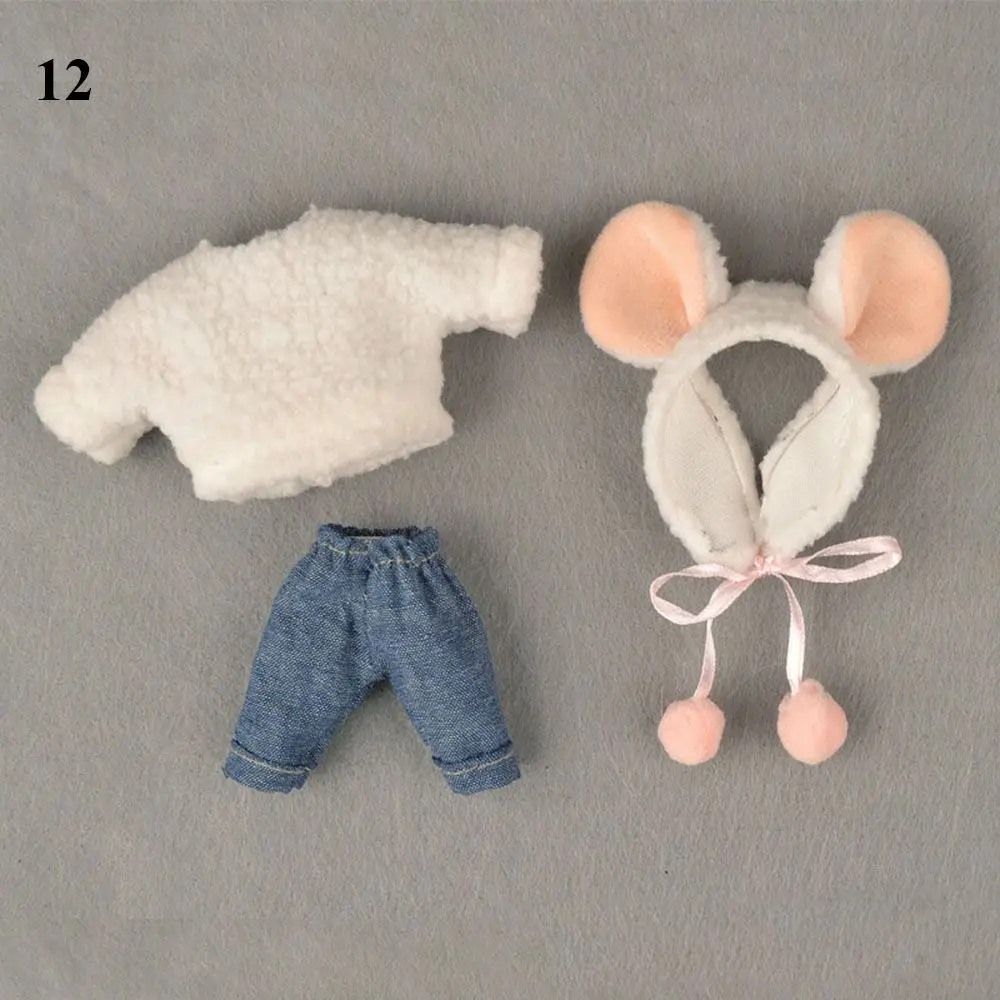 19 Styles Fashion Doll Clothes For Ob11 Gsc 1/12Bjd Molly Body Animal Doll Suit 16~17cm Dolls Dresses Beautiful Doll Outfit