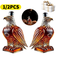 Eagle Liquor Decanter Dad Husband Glass Whiskey Decanter Bottle Exquisite Eagle Liquor Bottle Fun Home Decoration for Holidays