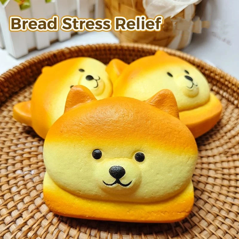Realistic Artificial Bread Slow Rising Sensory Toys BPA Free Soft Stress Relief Toy for Cafe Decor White Elephant Gifts