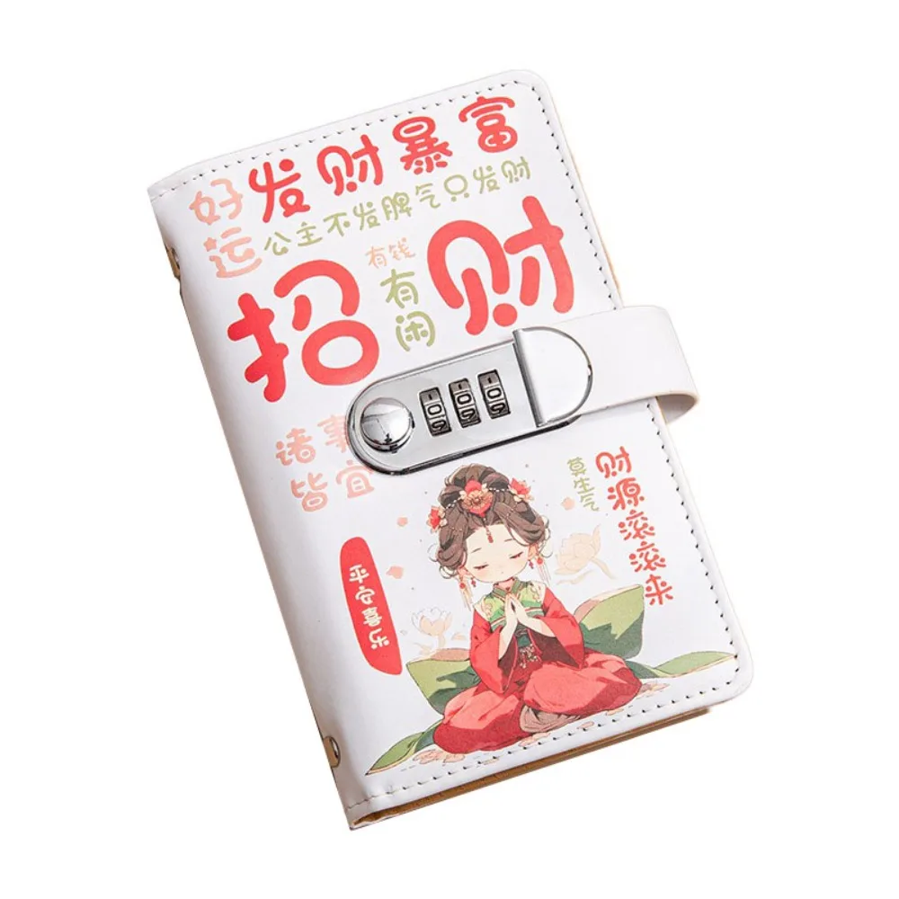 50枚入り節約バインダー-ラッキーレター-ポータブル予算バインダー-ロック付き-puレザー-現金封筒-家計簿