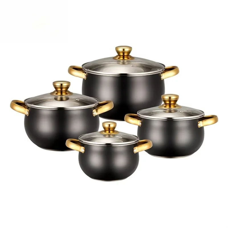 

Wholesale 8-piece of household kitchen stainless steel cookware set