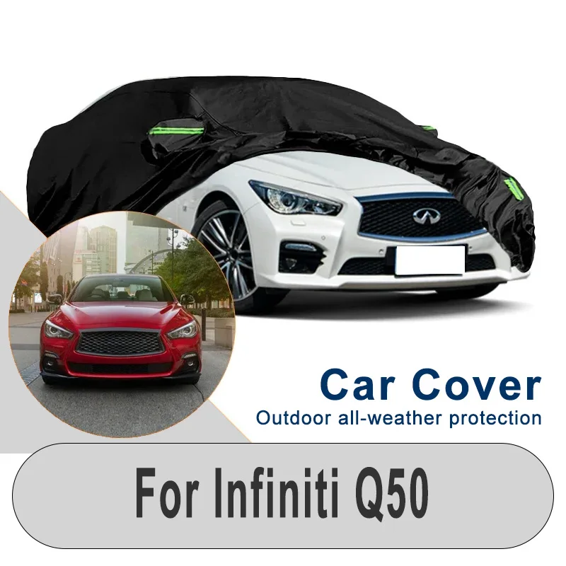 

Для Infiniti Q50 зимний и летний автомобильный чехол-наружный снегозащитный пылезащитный водонепроницаемый солнцезащитный, практичный защитный щиток