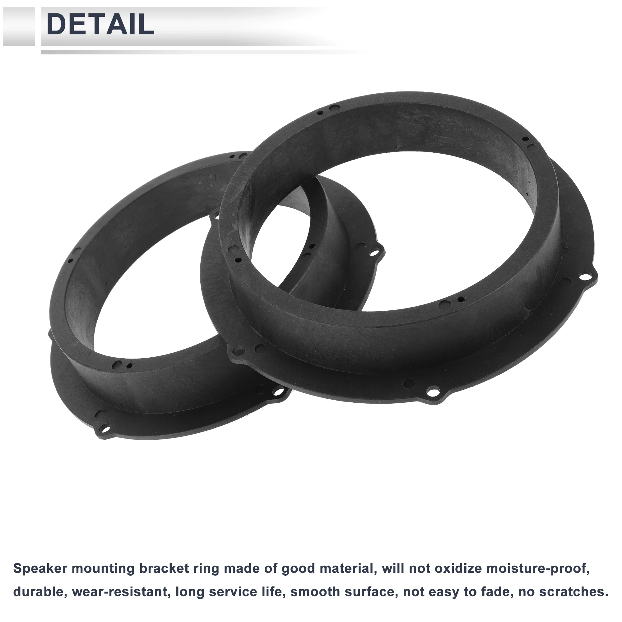 UXCELL Speaker Spacer Ring Tweeter Speaker Spacer Adapter for Waterproof Speaker Subwoofer Mounting Spacer Bracket Ring ABS 2 Pc