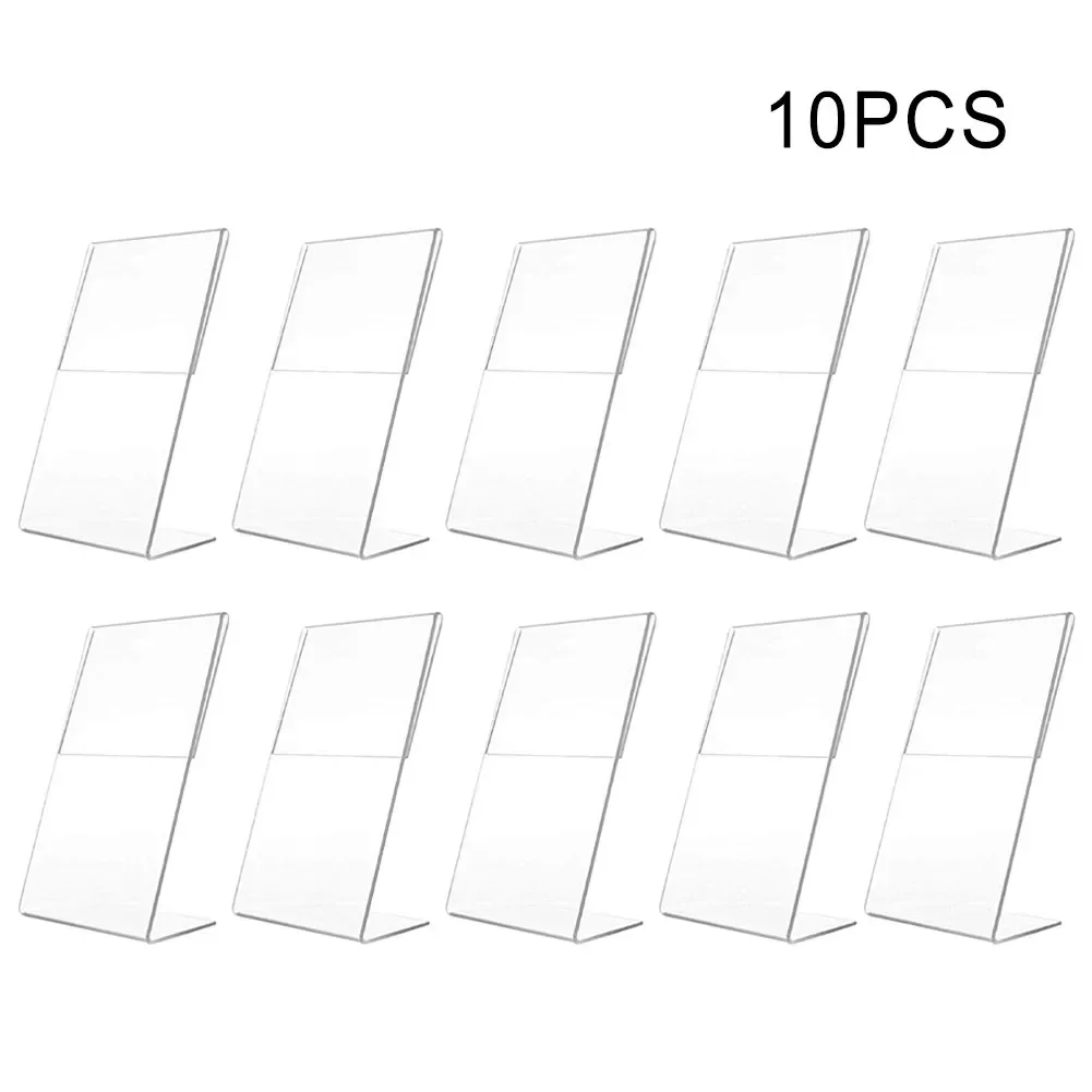 10/20pcs Acrylic Display Board Transparent Display Stands A6 Showing Shelf Board Display Photos Tickets Business Cards Notes