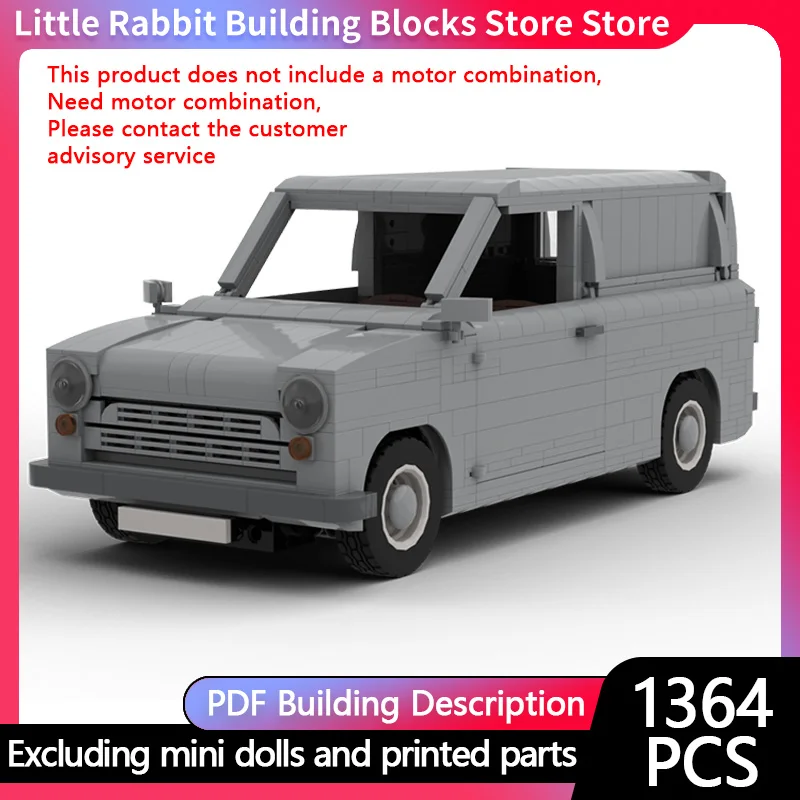 City Car Model MOC Building Bricks Multi-Functional Small Van Modular Technology Children Holiday Gifts Assemble Toys Suit