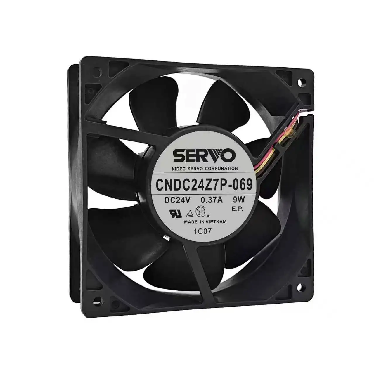 Original For SERVO CNDC24Z7P-069 DC 24V 0.37A 9W 120mm 12038 12cm Industrial Servo Cooling Fan