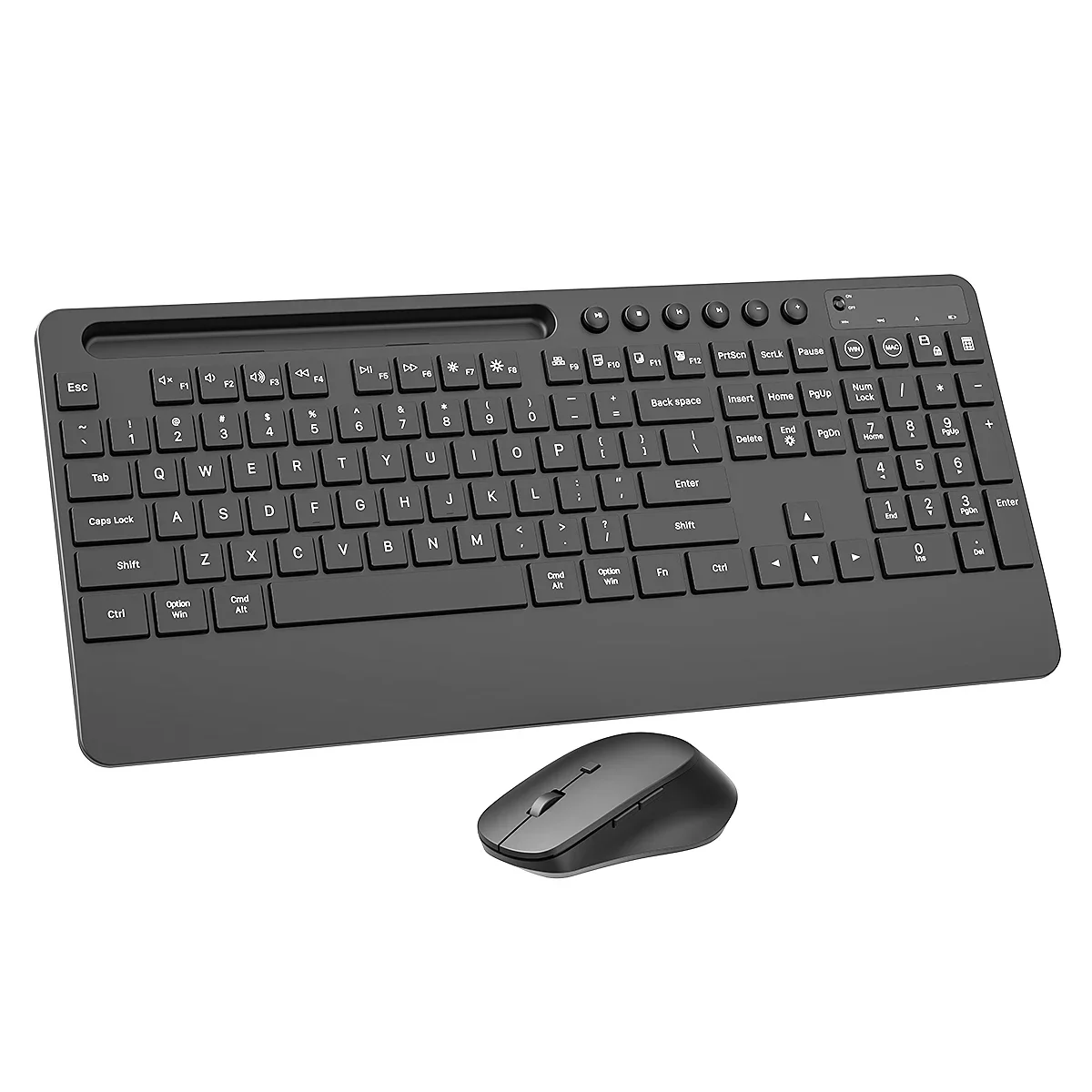 AMZ Hot Sale Full-Sized Ergonomic Keyboard With Wrist Rest Teclado Y Mouse Silent 2.4GHz Wireless Keyboard And Mouse