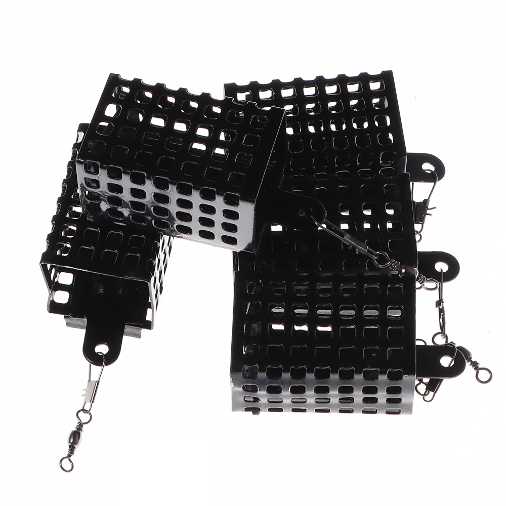5Pcs Runde Platz Angeln Feeder Käfig Edelstahl Fishings Locken Käfig 20g-60g Tragbare Falle köder Korb Angelgerät – Detail 7