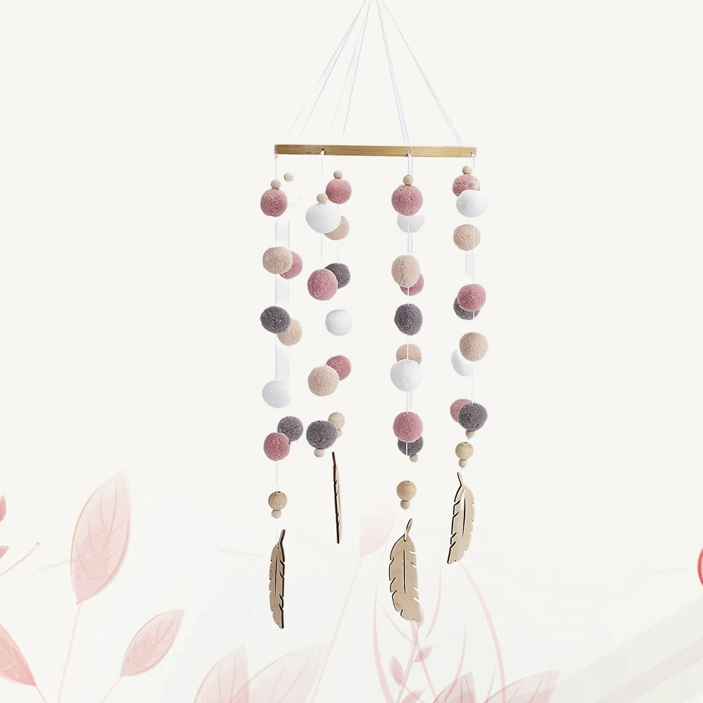 

1pc Wind Chime Decoration Room Kids Home Accessories Wall Ornaments Hairball Girls Hangings Decor Bohemian Nordic Style Wedding