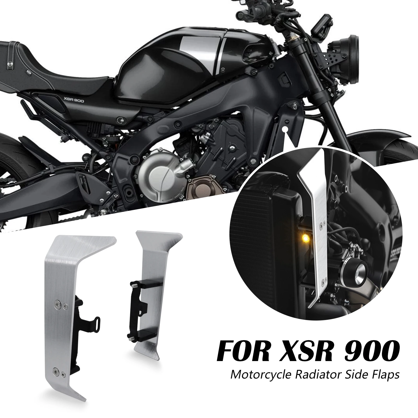 

Motorcycle Radiator Guards Cover For XSR900 2025 Radiator Side bar Trim Protection Frame Panels Side Panels XSR 900 2024 2023 22