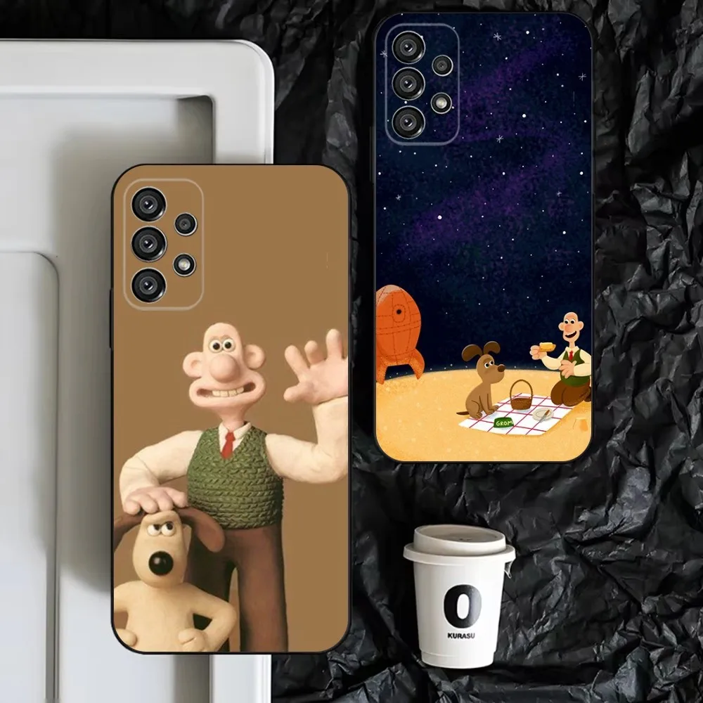 W-WallaceS cute G-Gromit Phone Case For Samsung S25,S24,S23,S22,S21,S20,S10,Ultra,Plus,Lite,FE,Soft Silicone Black Cover