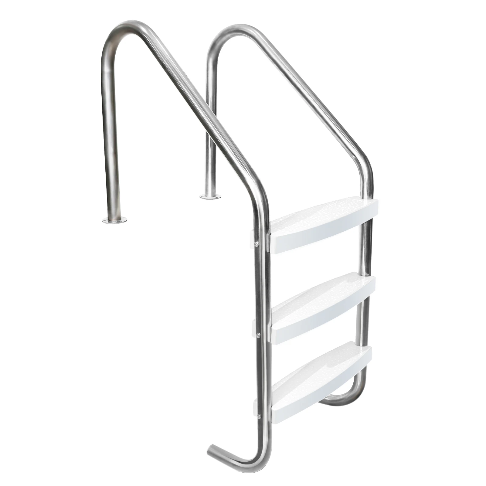 3 Step Swimming Pool Ladder, Stainless Steel Pool Steps for Inground Pools, Non-Slip Treads Pool Stairs