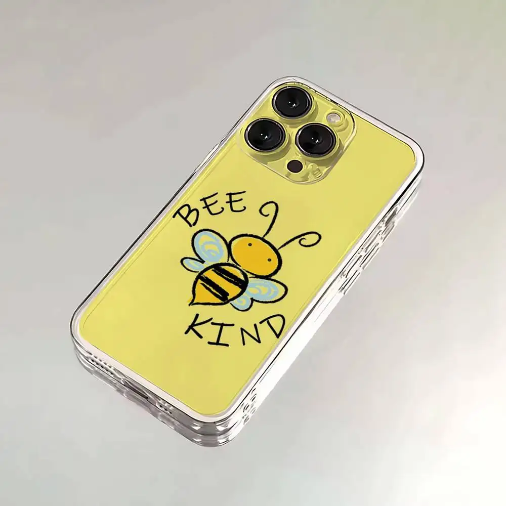 حافظة هاتف كارتون ليتل يلو بيز لهاتف آيفون 16,15,14,13,12,11,17 Pro,Max,Plus,X,XS,XR,SE,غطاء ناعم شفاف صغير