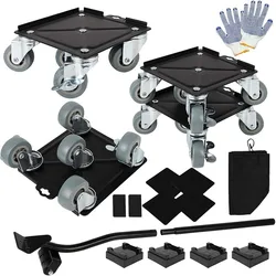 Upgrade Large Furniture Dolly, Furniture Movers With 5 360° Rotation Wheels And Brake, Maximum Load 3306LBS, Furniture Moving To