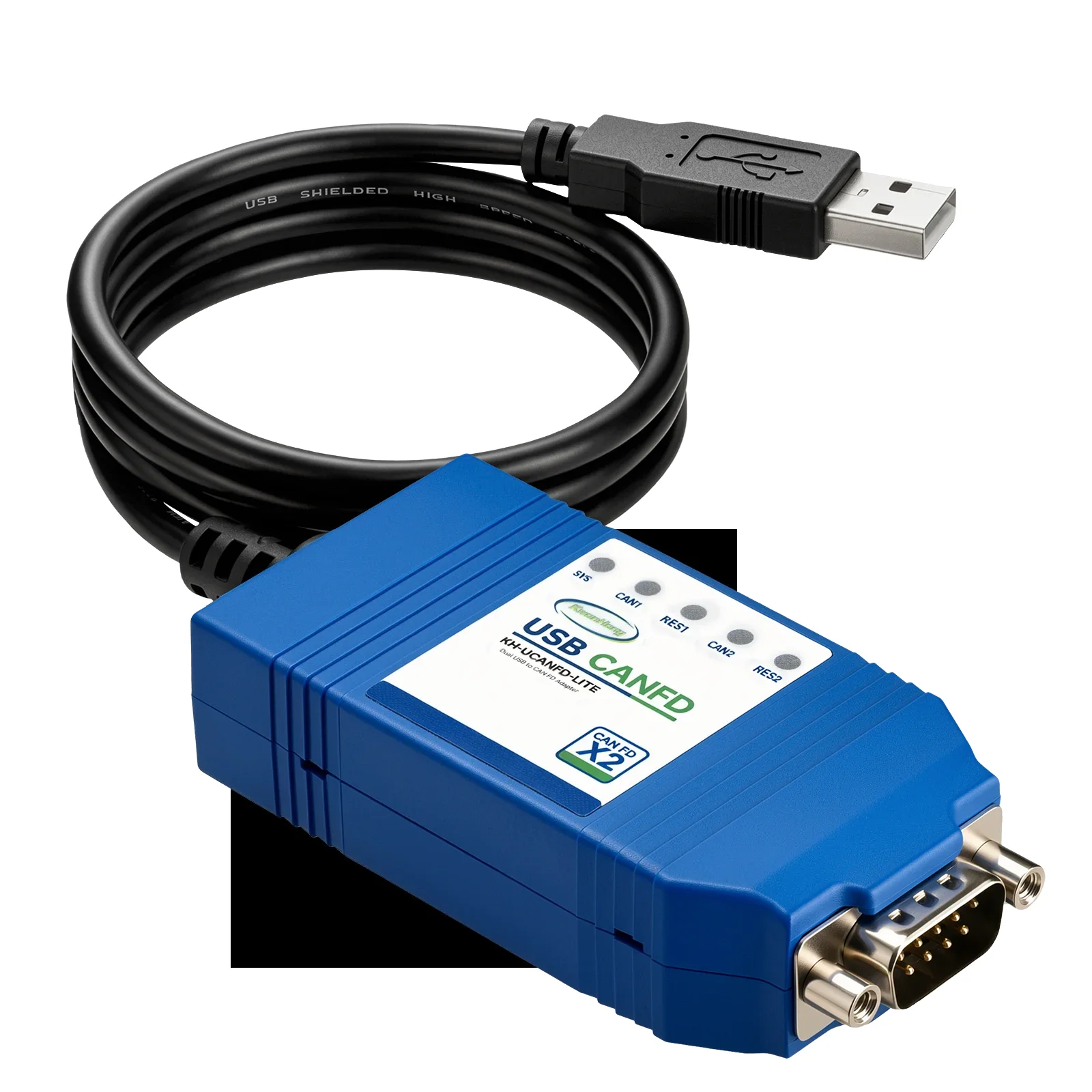 IPEH-004022 USB to CAN FD Interface – High-Speed Adapter with 500V Isolation, Vector VN1610 Compatible, 12Mbit/s