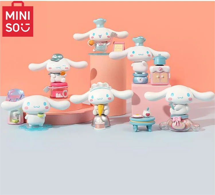 Miniso Blind Box Cinnamoroll Cooking Hut Mystery Box Cartoon Character Cartoon Character Landscape Ornament Genuine Products