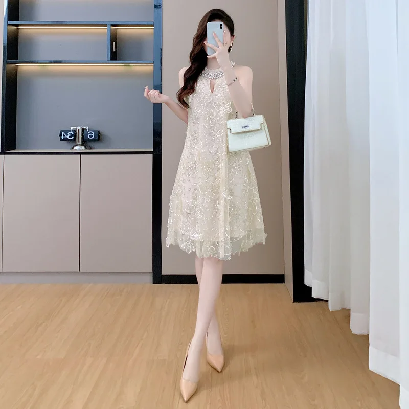 Nieuwe 2025 glinsterende diamant verfraaid zwaar werk ketting ontwerp lange Sve hoge kraag Fairy Princ Sle Dr voor dames