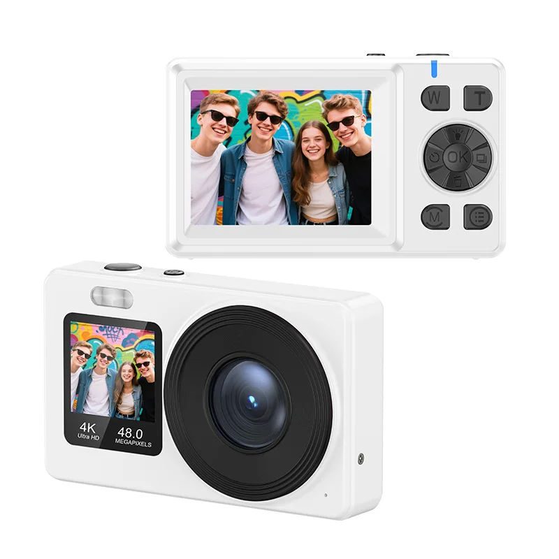 

4K high definition student digital camera small dual screen home travel portable entry-level children's digital camera