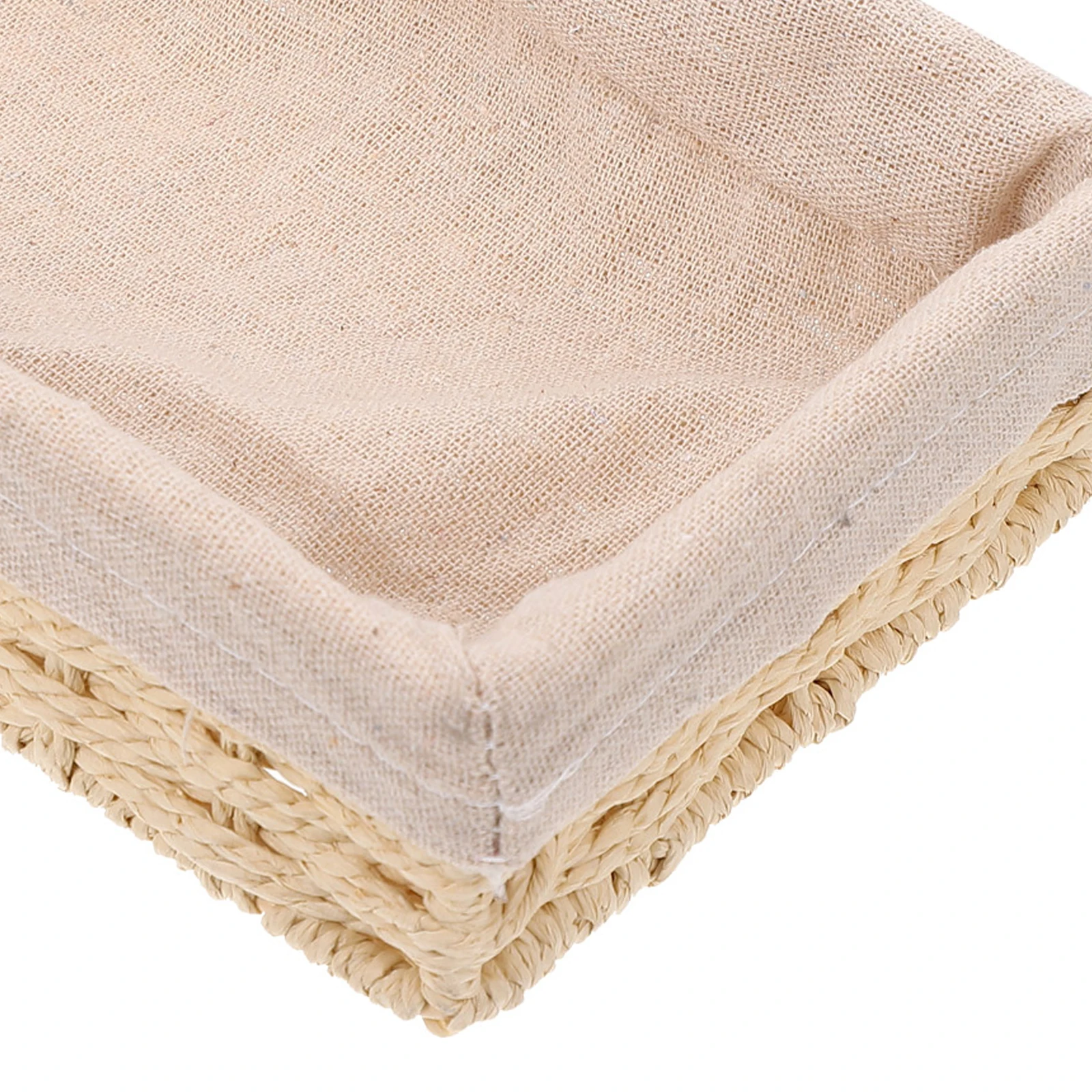 

1Pcs Handwoven Twine Sundries Storage Basket Desktop Organizer Household Storage Box for Fruits Snacks Keys