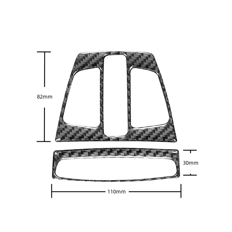 For BMW 3 Series GT F30 F34 2013-2018 Accessories Carbon Fiber Interior Car Roof Reading Light Panel Trim Frame Cover Stickers