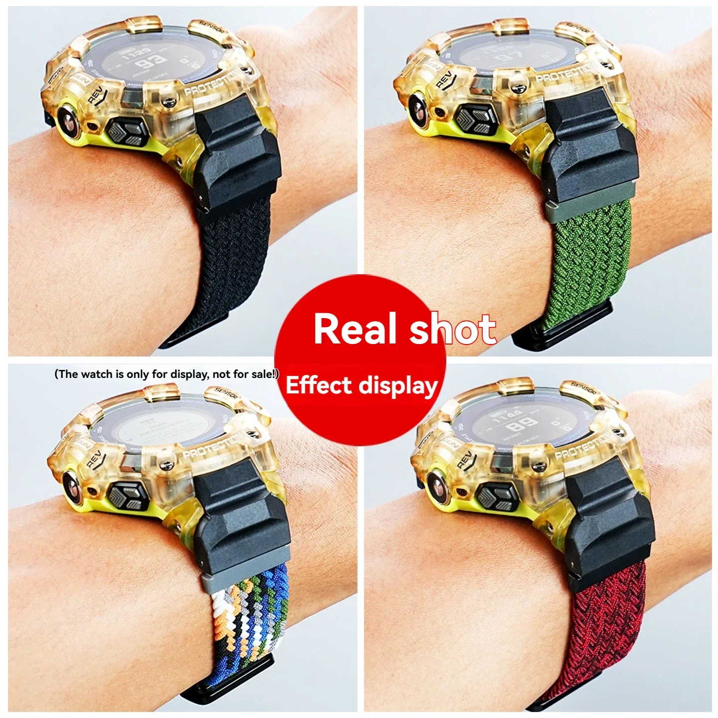 GBD H1000 Elastic Nylon Watchband For Casio 3475 Smart Sport Watch  GBD-H1000 Modified Strap Men's Outdoor Sports Bracelet view 2