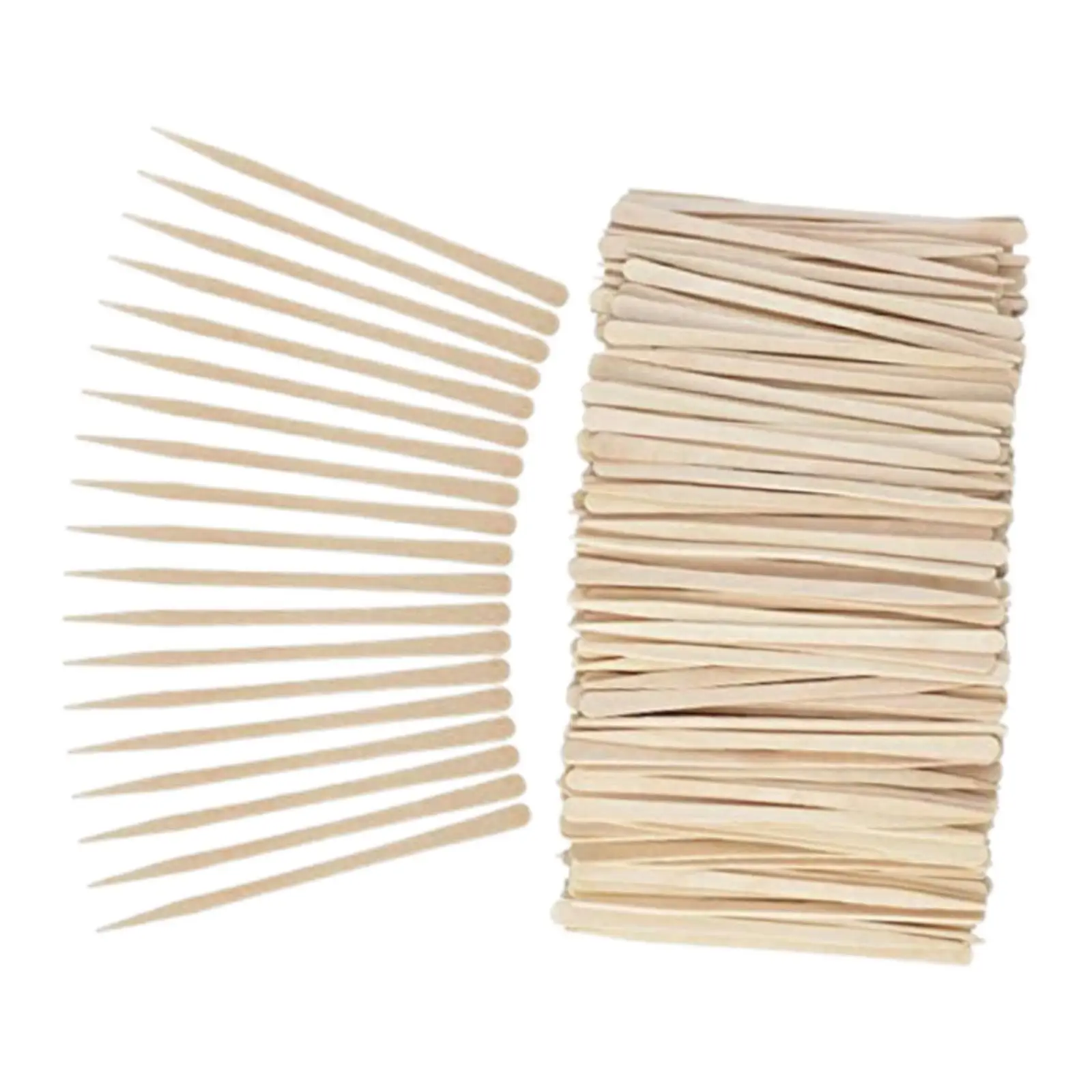 Spatules en bois pour épilation du visage, des jambes et du corps, petits bâtons applicateurs