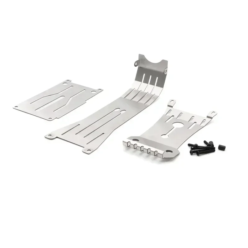 Stainless Steel Chassis Armor Skid Plate Axle Protector for TAMIYA Hotshot II 2024 58737 1/10 RC Car Upgrade Parts Accessories