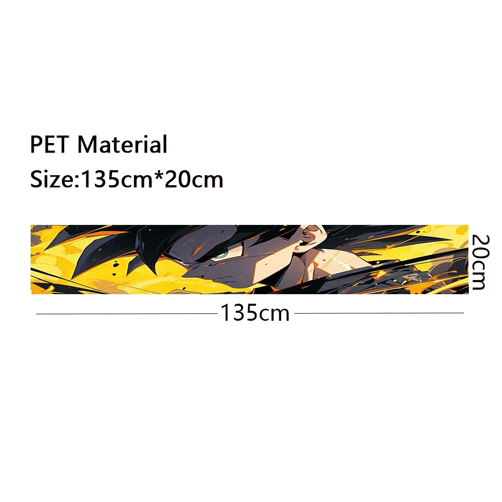 Autocollants de pare-brise de voiture Cool Anime, autocollants décoratifs pour pare-brise avant et arrière, équipement arrière