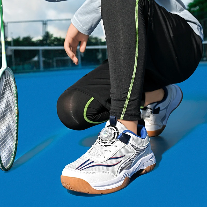 New Badminton Shoes, Children's Mesh Breathable Fitness Training, Table Tennis, Youth Tennis Shoes, Sizes 31-40