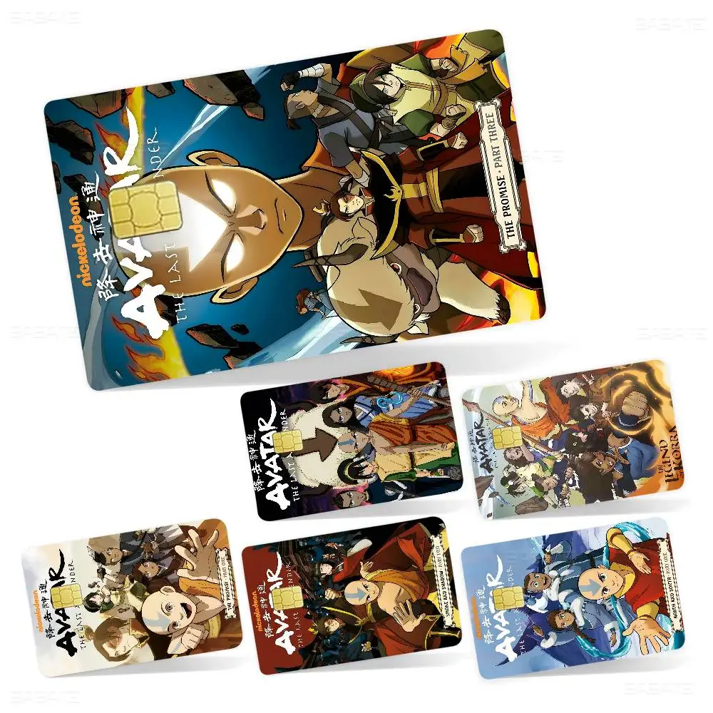 A-Avatar-The Last AirbenderS Anmie Sticker Film Skin Cover For Credit Card Debit Bank Card Front