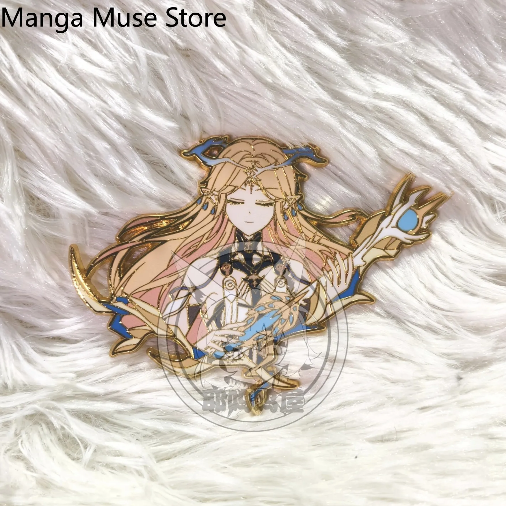 

Game Wuthering Waves Cartethyia 6cm Metal Badge Figure Model Anime Brooch Bag Game Collection Birthday Gift Cosplay Accessory