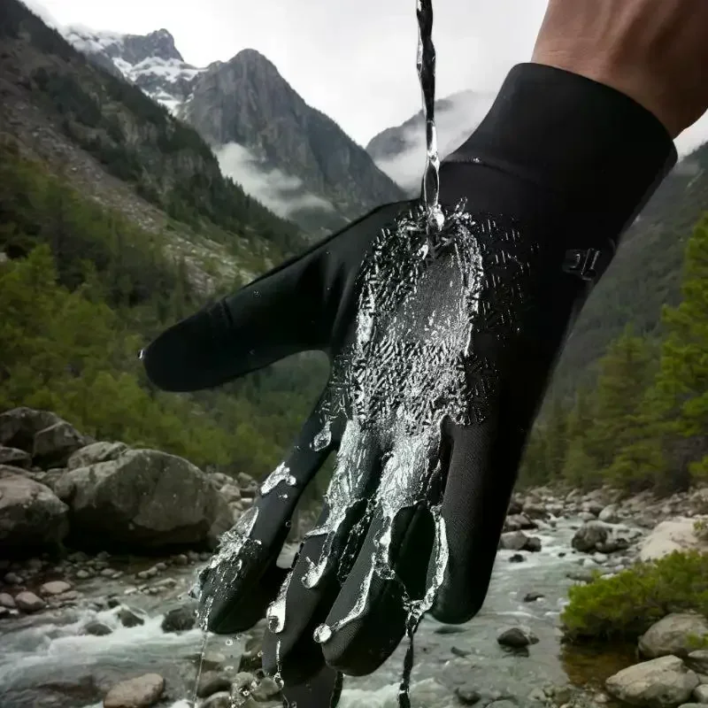 

Теплые зимние перчатки для занятий спортом на открытом воздухе, катания на лыжах и езды на велосипеде, в комплекте с использованием сенсорного экрана