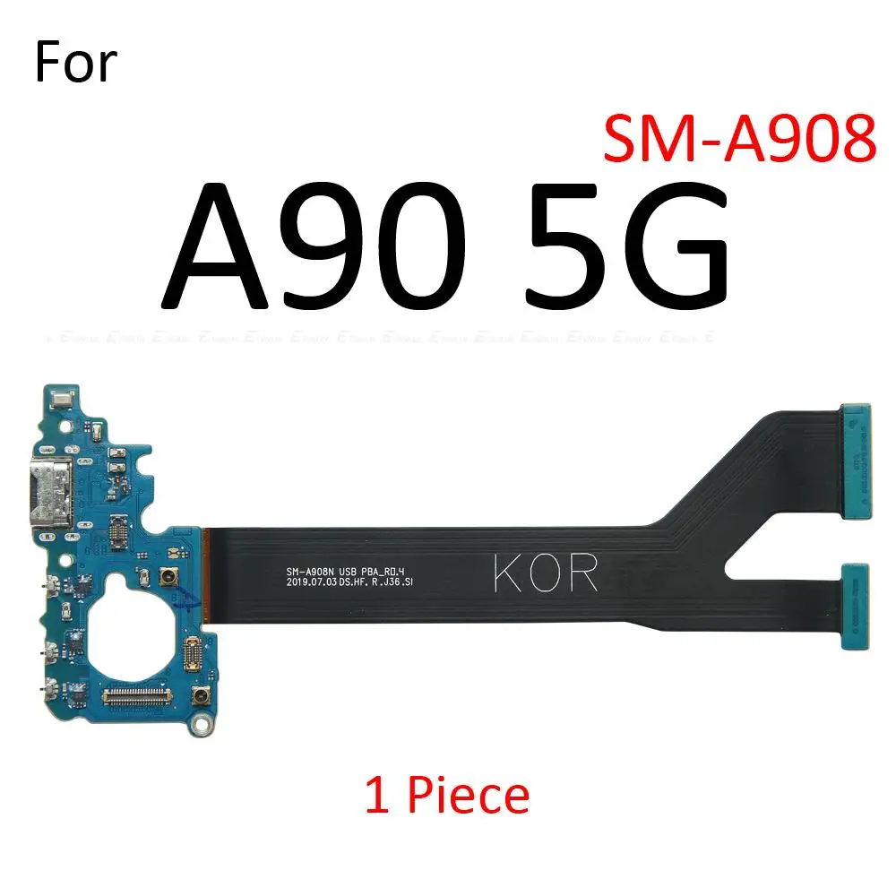 USB Charging Dock Port Board With Microphone Fast Charger Flex Cable For Samsung Galaxy M42 M51 A51 A52 A71 A72 A90 4G 5G