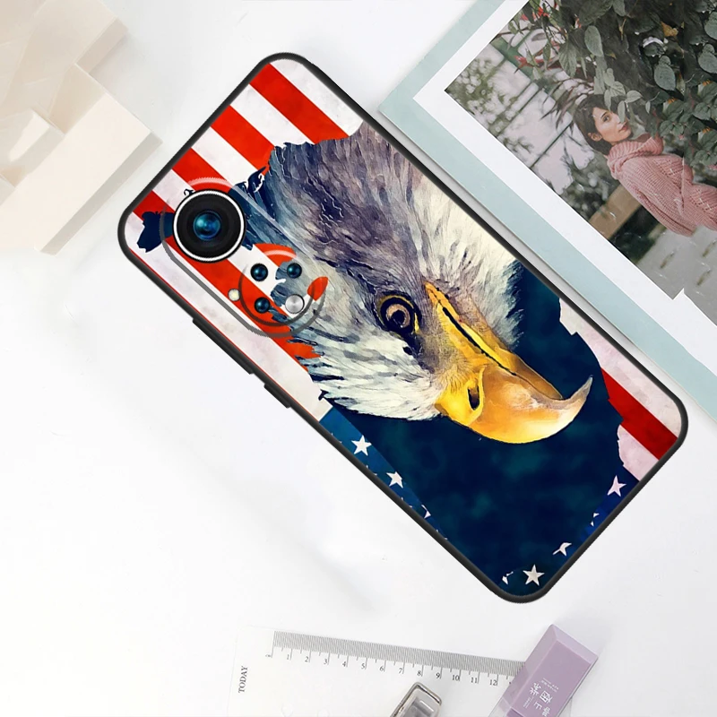 حافظة نسر العلم الأمريكي لهاتف Honor Magic 7 Lite 5 6 Pro لهاتف Honor X9a X9b X9c X8a X8b X9 200 400 50 70 90 #4