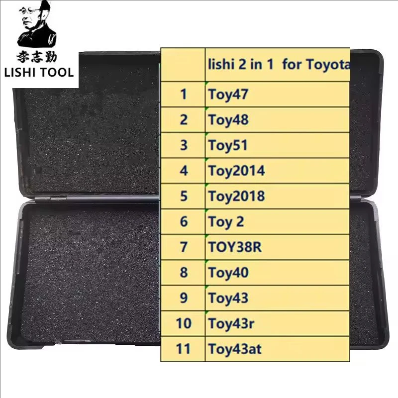 lishi 1 in 2 tooL TOY38R Toy40 Toy43 Toy43r Toy43at Toy47 Toy48 Toy51 Toy2014 Toy2018 Toy 2  Locksmith Tools for Toyota