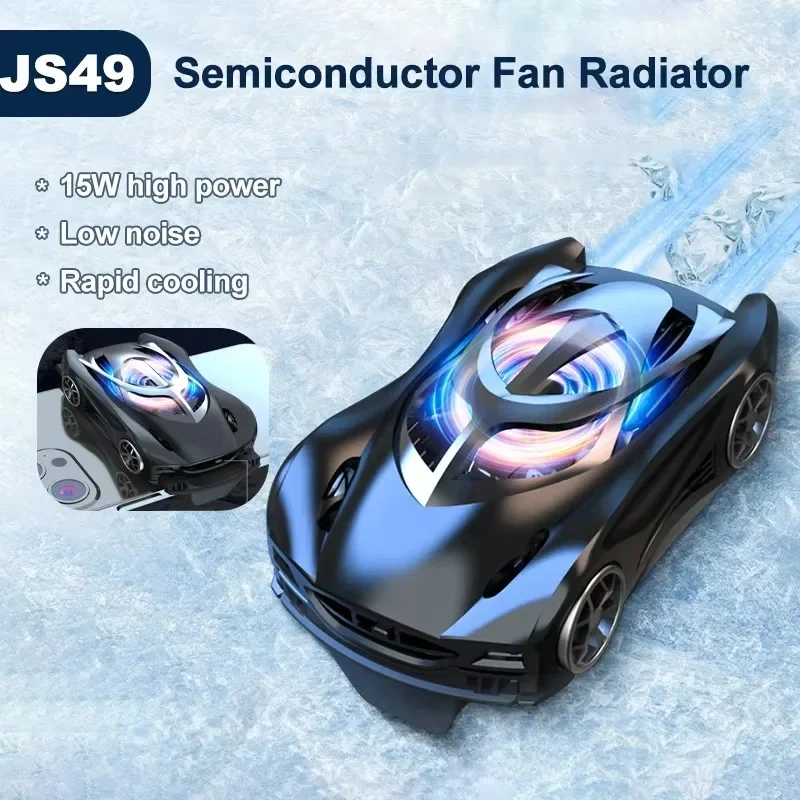 

JS49 Mobile Phone Semiconductor Refrigeration Cooling Fan Radiator PUBG Game Cooler for IOS IPhone Android Silent Cool Heat Sink