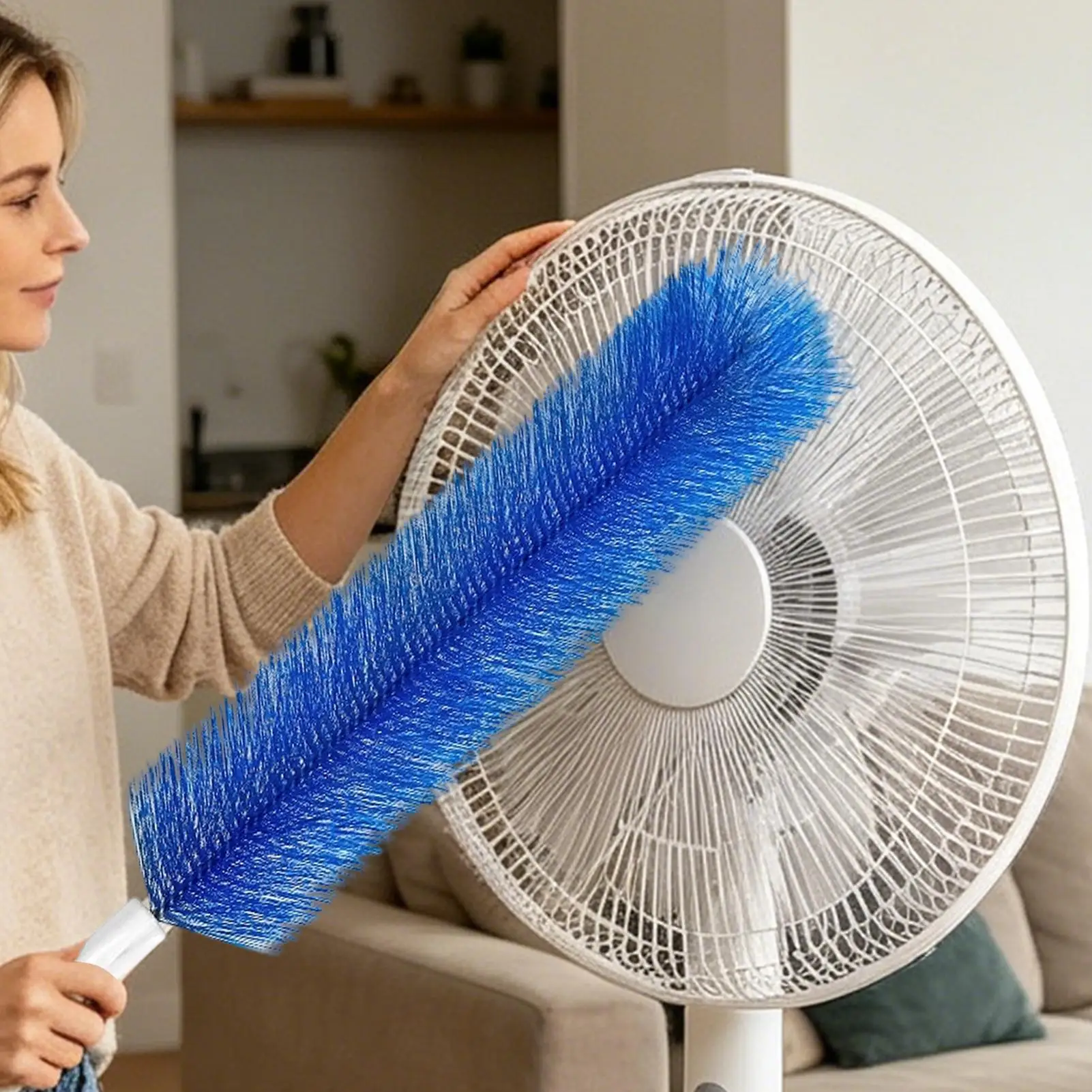 Fan Brush Bendable Microfibre Duster Household Dust Remover Cleanning Brush for Air-conditioner Furniture Shutter Car Cleaner