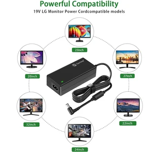 لكابل طاقة شاشة LG محول طاقة 19 فولت تيار مستمر لشاشة LG الإلكترونية 32 أفضل 12 مبيعا تستخدم شاشة تلفزيون LG 32 - No5
